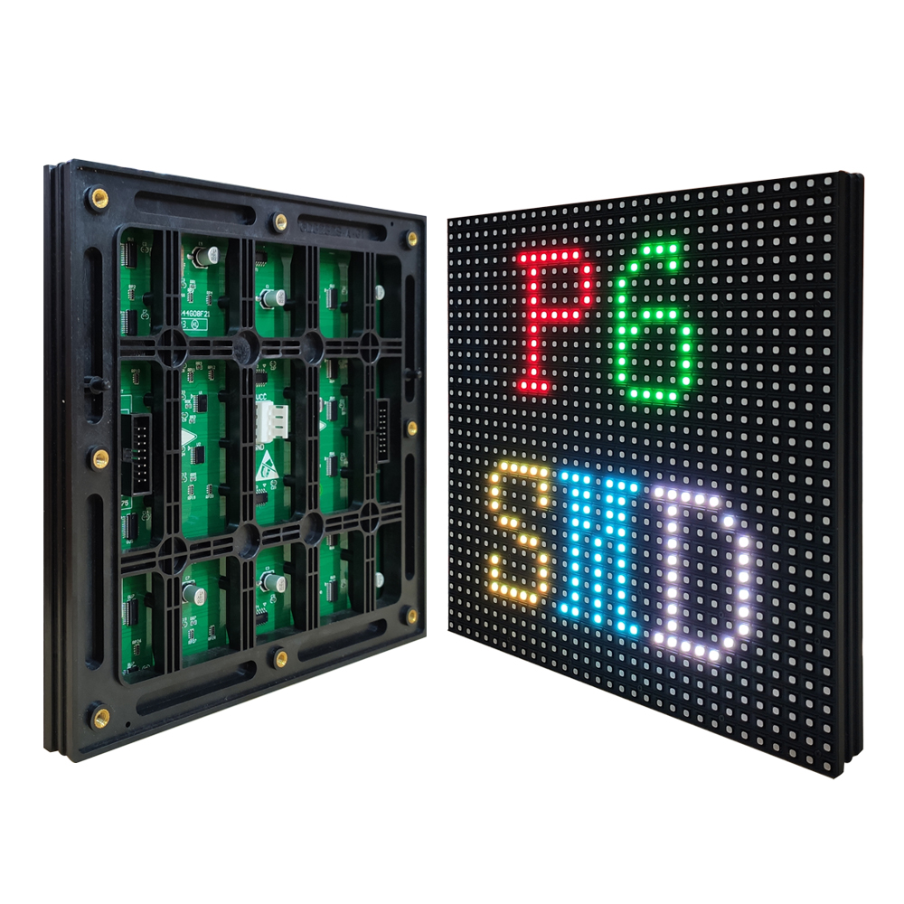 LED显示屏户外P10全彩表贴模组P4P5P8P6单元板防水滚动室外广告屏